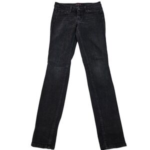 LUX Urban Outfitters Skinny Jeans Women 27 Black USA Made  Stretch Low Rise Y2K